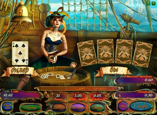 Διπλασιασμός παιχνιδιού Κουλοχέρηδες Pirates Treasures HD